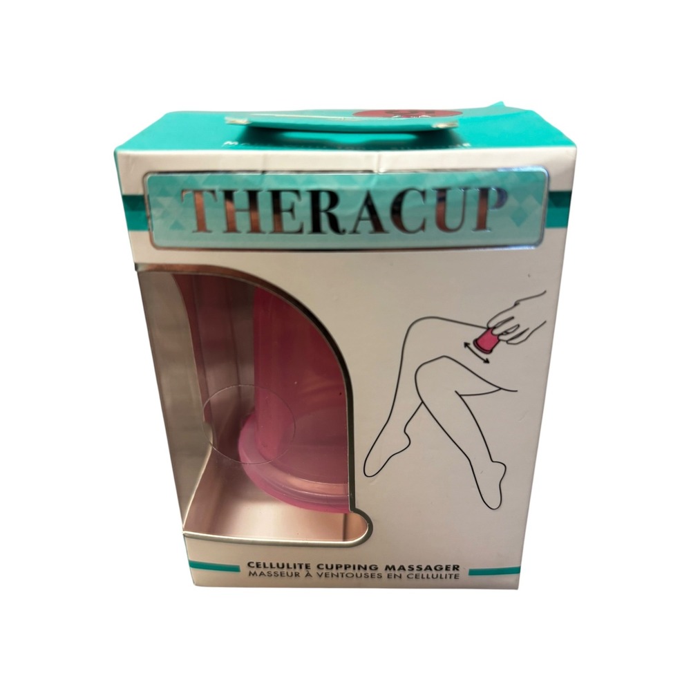 Mercer Studios Theracup Cellulite Cupping Massager Pink Deep Tissue Therapy New